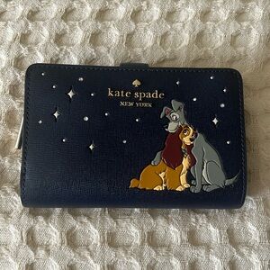 NEW - Disney X Kate Spade New York Lady And The Tramp Medium Bifold Wallet